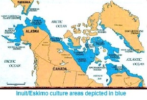 Inuit/Eskimo Culture Areas
source: Journal of Arctic Anthropology